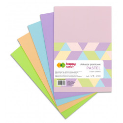Arkusze piankowe Pastel A4 - Happy Color - 5 kolorów