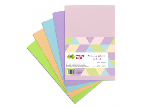 Foam Pastel sheets - Happy Color - 5 colors