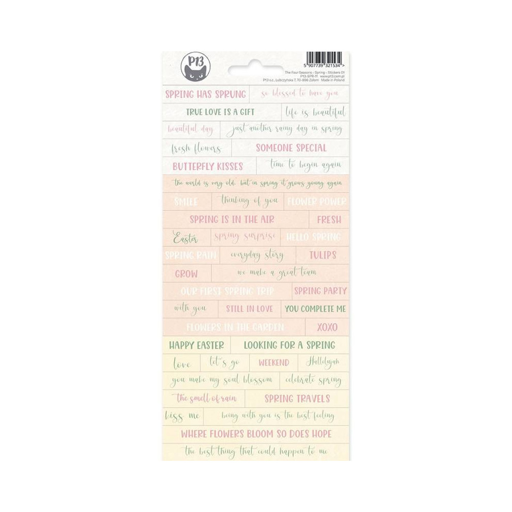 Sticker sheet - Piątek Trzynastego - The Four Seasons Spring 01