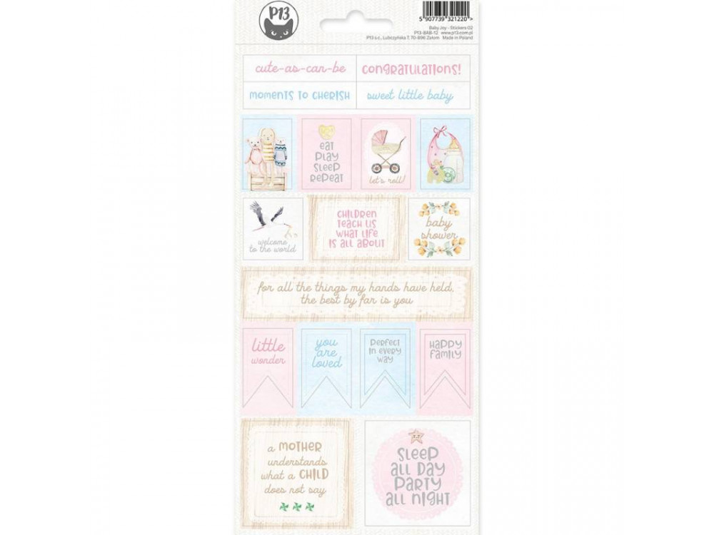 Stickers sheet 10,5 x 23 cm - Piątek Trzynastego - Baby Joy 02