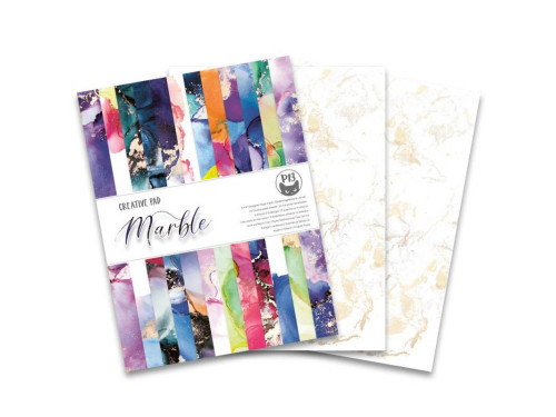 Zestaw papierów 15 x 20 cm - Piątek Trzynastego - Marble