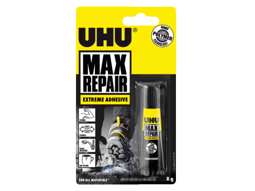 Extremely strong adhesive glue Max Repair - UHU - transparent, 8 g