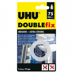 Extra Strong DoubleFix indoors tape - UHU - 1,9 cm x 1,5 m