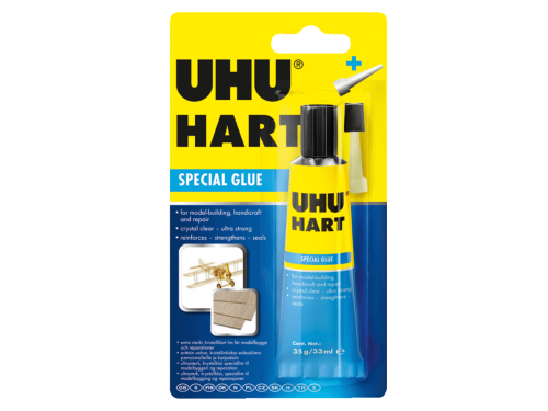 Klej modelarski do drewna Hart - UHU - przezroczysty, 35 g