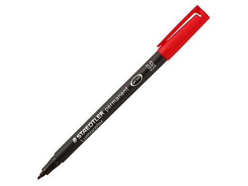 Permanent Lumocolor Pen - Staedtler - red, M