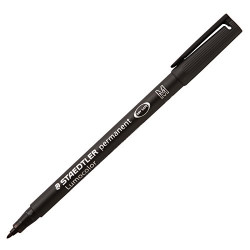 Permanent Lumocolor Pen - Staedtler - black, M