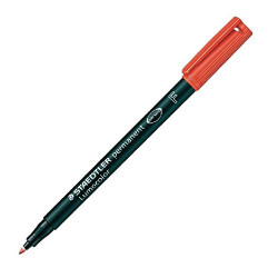 Permanent Lumocolor Pen - Staedtler - red, F