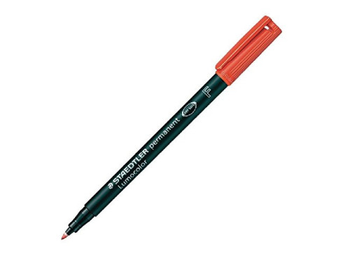 Permanent Lumocolor Pen - Staedtler - red, F