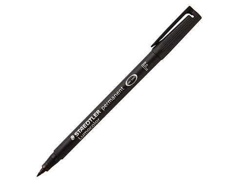 Permanent Lumocolor Pen - Staedtler - black, F