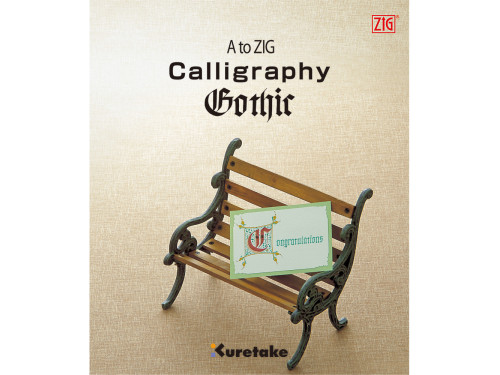 Książka do nauki kaligrafii Zig Calligraphy - Kuretake - Gothic