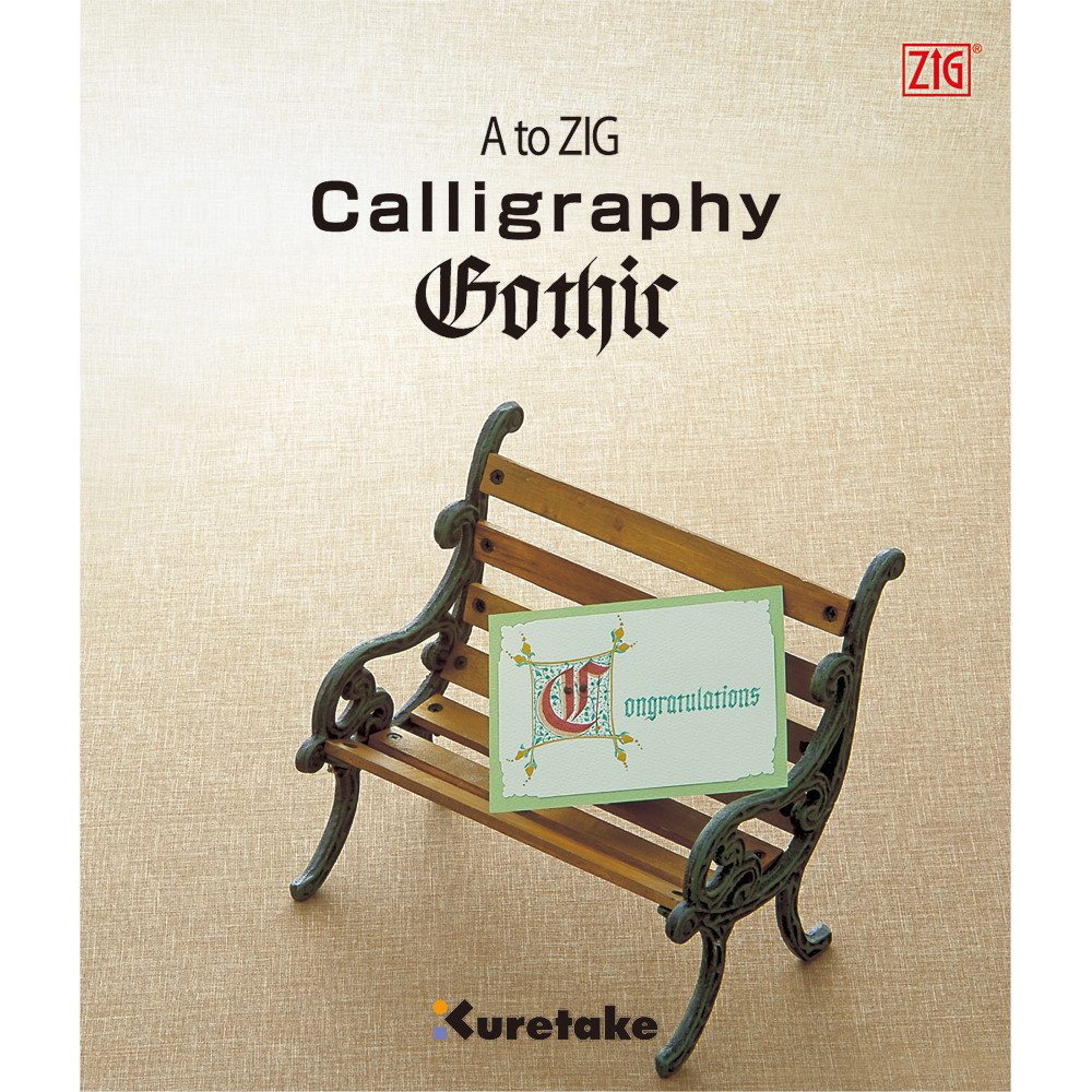 Książka do nauki kaligrafii Zig Calligraphy - Kuretake - Gothic