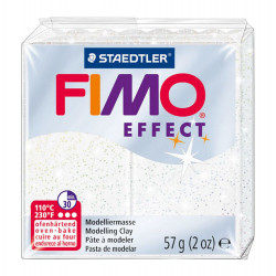 Fimo Effect modelling clay - Staedtler - glitter white, 57 g