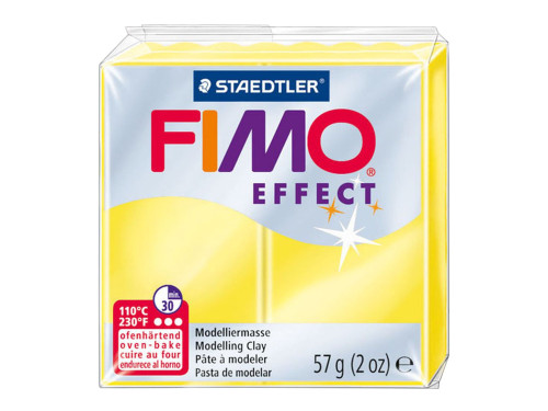 Masa termoutwardzalna Fimo Effect - Staedtler - żółta przezroczysta, 57 g