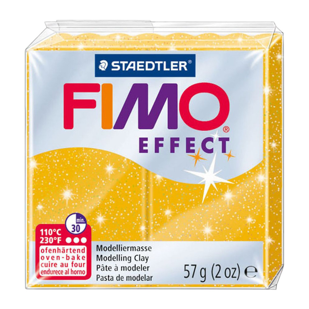 Masa termoutwardzalna Fimo Effect - Staedtler - złota błyszcząca, 57 g