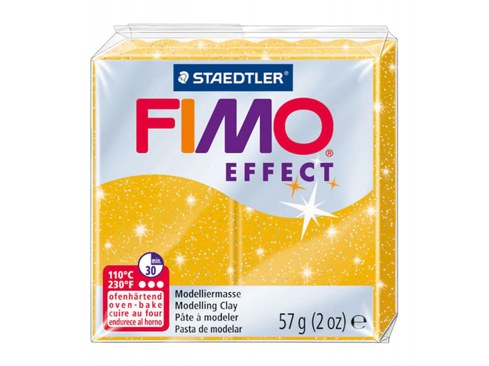 Masa termoutwardzalna Fimo Effect - Staedtler - złota błyszcząca, 57 g
