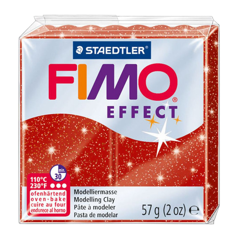 Fimo Effect modelling clay - Staedtler - glitter red, 57 g