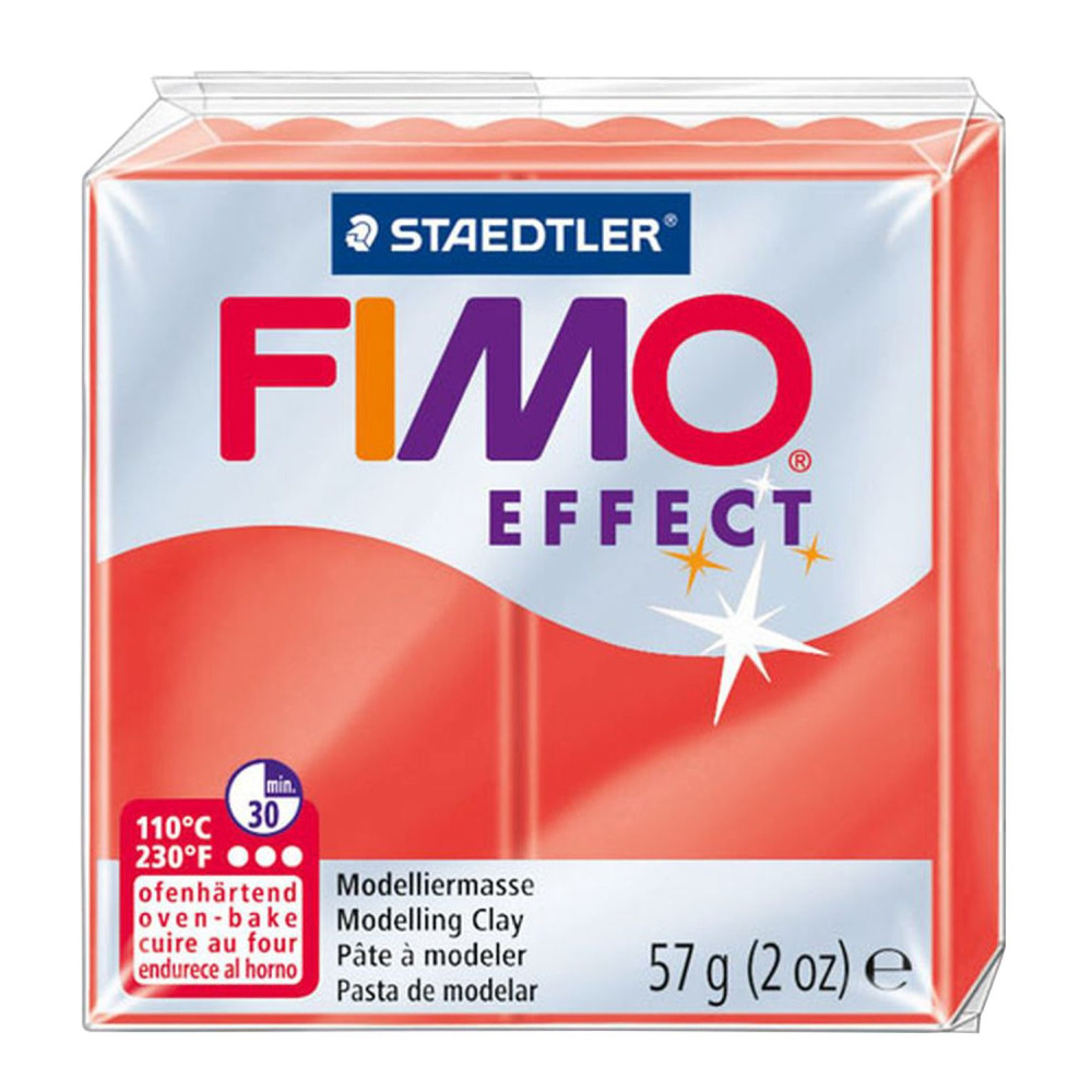 Fimo Effect modelling clay - Staedtler - translucent red, 57 g