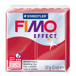 Masa termoutwardzalna Fimo Effect - Staedtler - czerwona metaliczna, 57 g