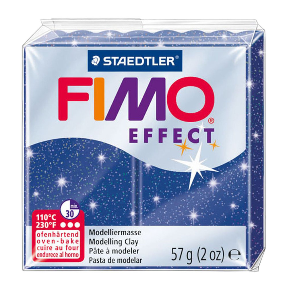 Masa termoutwardzalna Fimo Effect - Staedtler - niebieska błyszcząca, 57 g