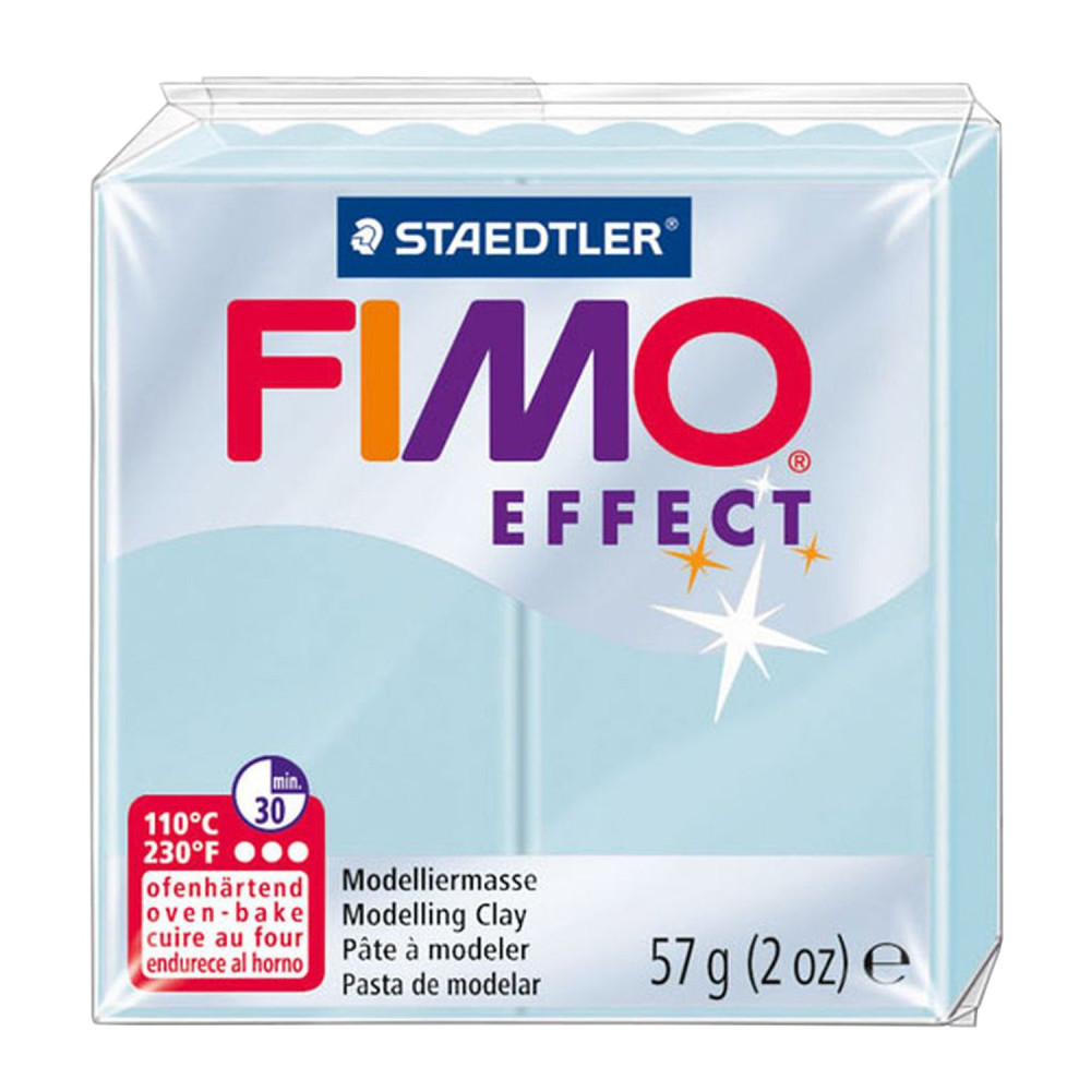 Masa termoutwardzalna Fimo Effect - Staedtler - błękitna kryształowa, 57 g