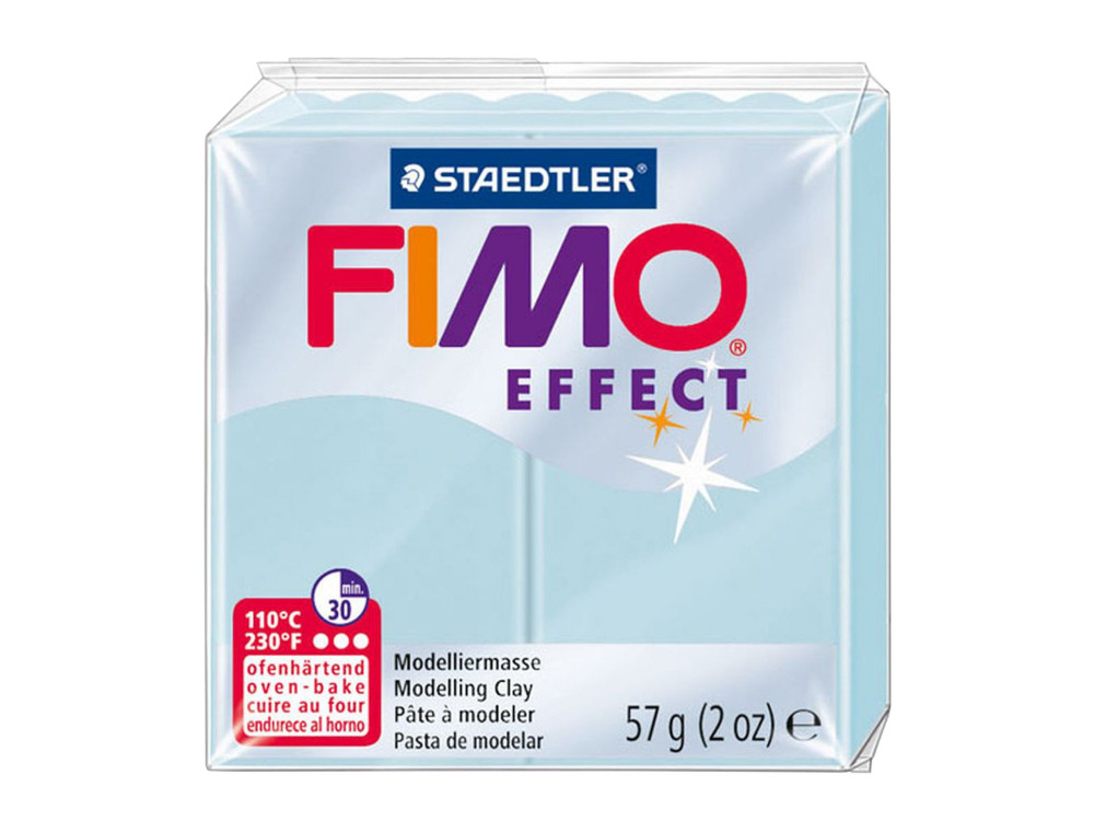 Masa termoutwardzalna Fimo Effect - Staedtler - błękitna kryształowa, 57 g