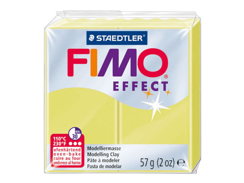 Masa termoutwardzalna Fimo Effect - Staedtler - cytrynowa kryształowa, 57 g