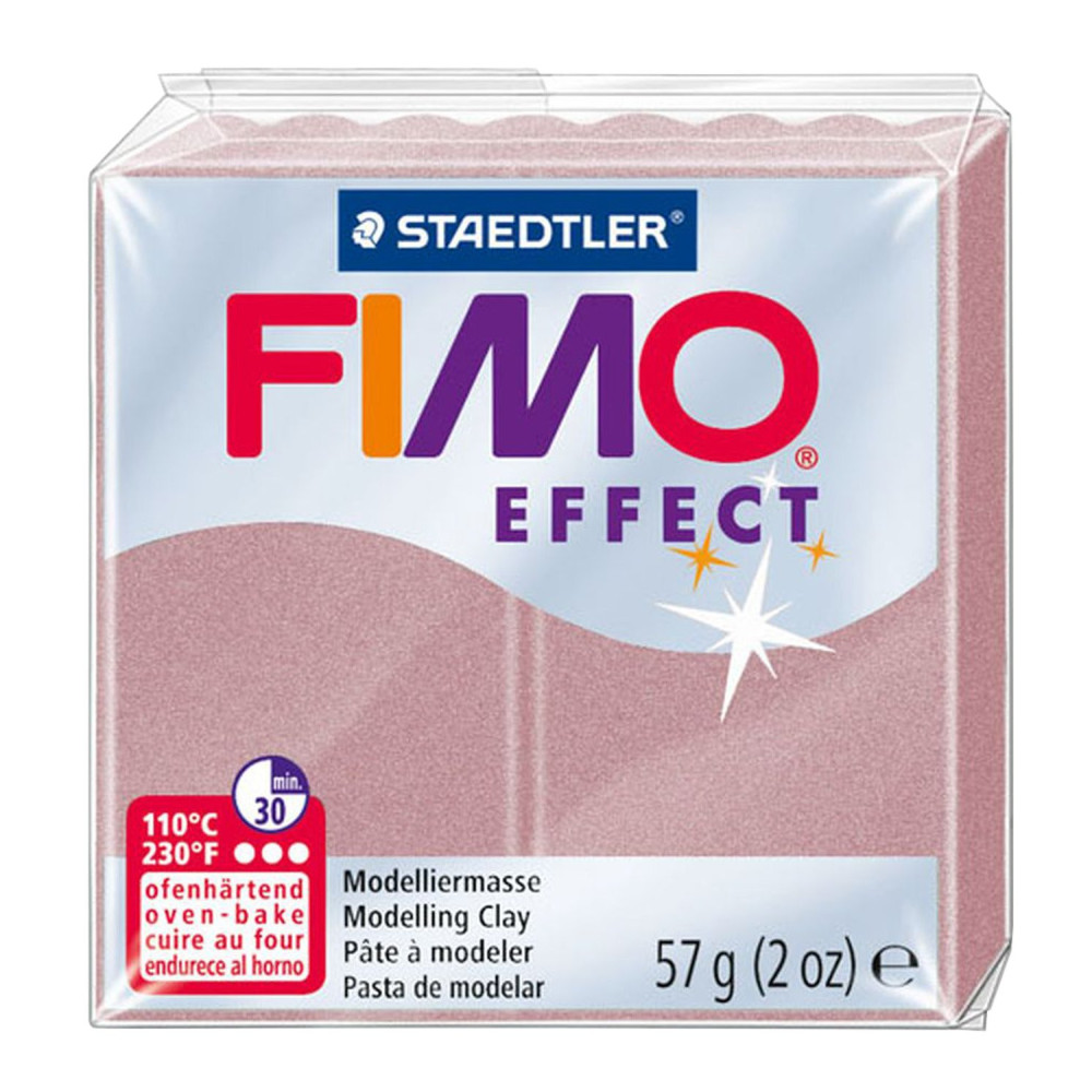 Masa termoutwardzalna Fimo Effect - Staedtler - różana perłowa, 57 g