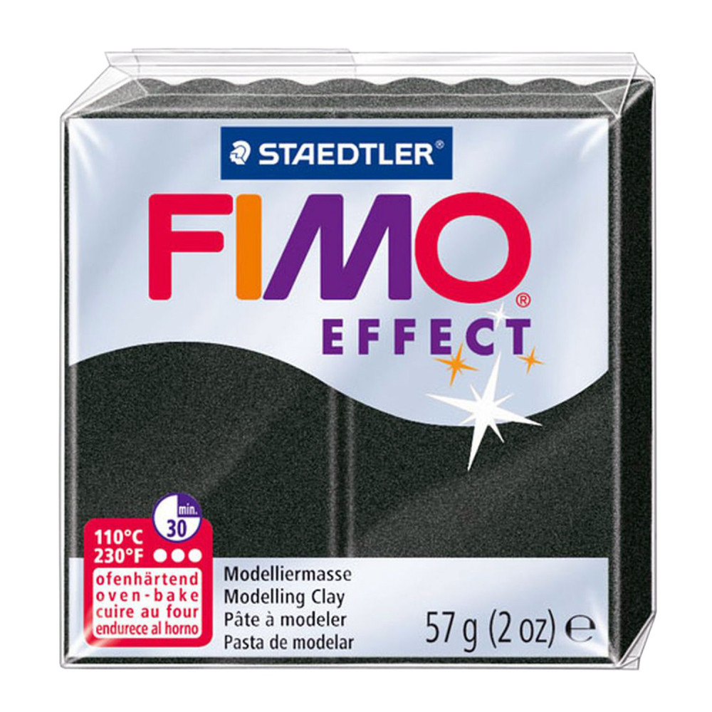 Masa termoutwardzalna Fimo Effect - Staedtler - czarna perłowa, 57 g
