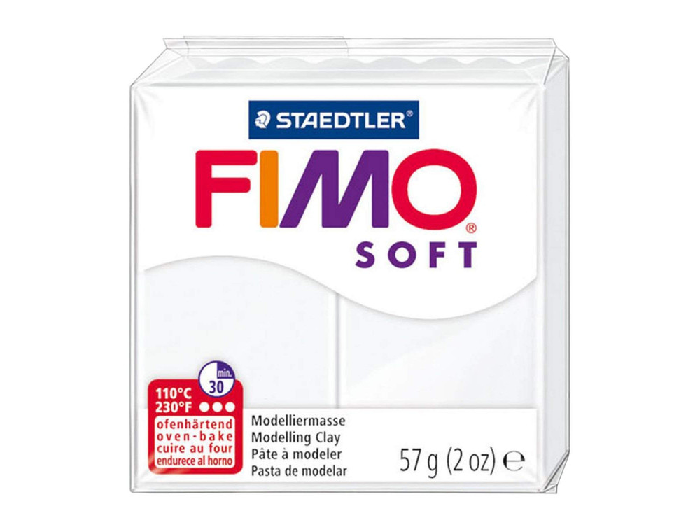 Masa termoutwardzalna Fimo Soft - Staedtler - biała, 57 g