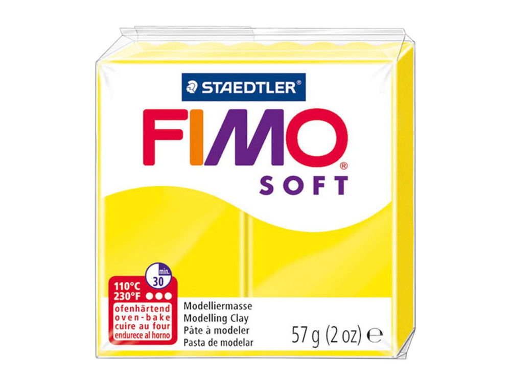 Masa termoutwardzalna Fimo Soft - Staedtler - cytrynowa, 57 g