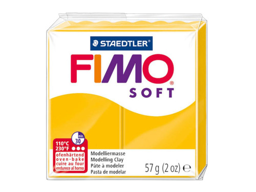 Masa termoutwardzalna Fimo Soft - Staedtler - żółta słoneczna, 57 g