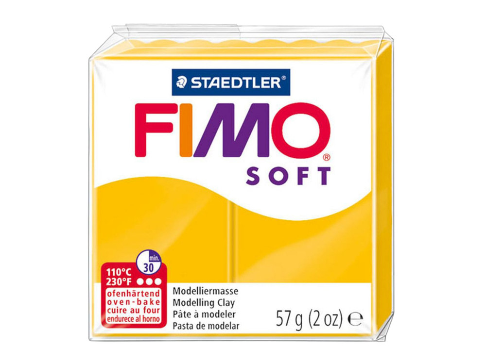 Masa termoutwardzalna Fimo Soft - Staedtler - żółta słoneczna, 57 g