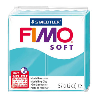 FIMO Soft Pastel Serie Polymer Clay, Mint pastel, Nr. 505, 57g 2oz,  Oven-hardening Polymer Modeling Clay, Pastel Colors by STAEDTLER 