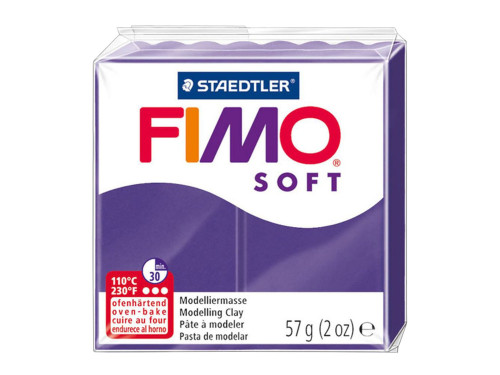 Masa termoutwardzalna Fimo Soft - Staedtler - śliwkowa, 57 g