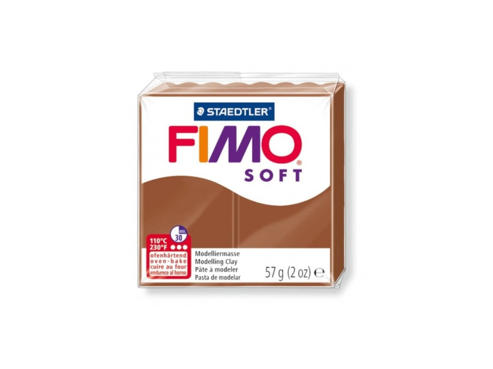 Masa termoutwardzalna Fimo Soft - Staedtler - brązowa, 57 g