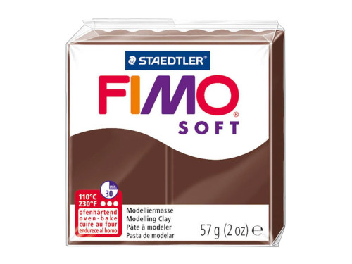 Masa termoutwardzalna Fimo Soft - Staedtler - czekoladowa, 57 g