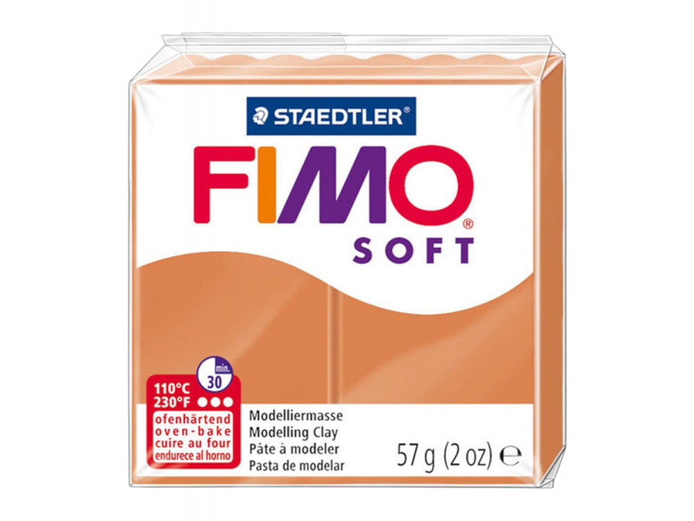 Masa termoutwardzalna Fimo Soft - Staedtler - koniakowa, 57 g