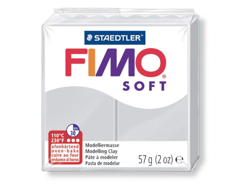 Masa termoutwardzalna Fimo Soft - Staedtler - jasnoszara, 57 g