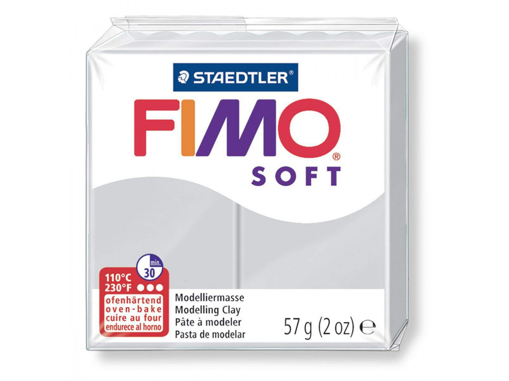 Fimo Soft modelling clay - Staedtler - soft grey, 57 g