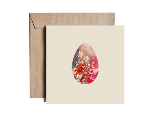 Greeting card - Pieskot - Imaginary Egg, 14,5 x 14,5 cm
