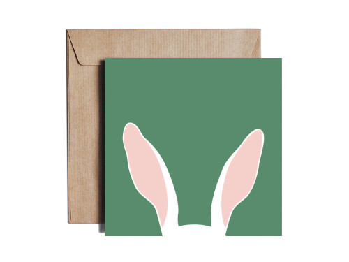 Greeting card - Pieskot - Easter What?, 14,5 x 14,5 cm