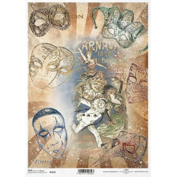 Papier do decoupage A4 - ITD Collection - ryżowy, R1655