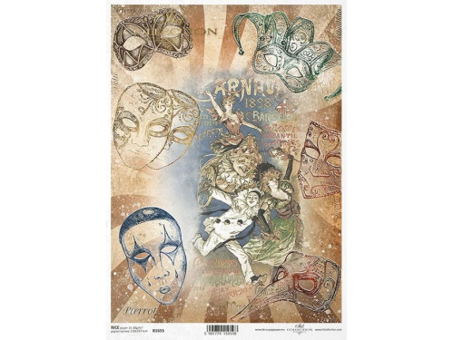 Decoupage paper A4 - ITD Collection - rice, R1655