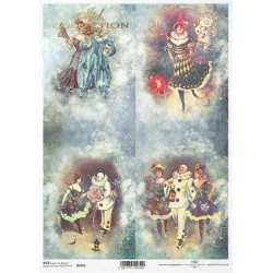 Papier do decoupage A4 - ITD Collection - ryżowy, R1651