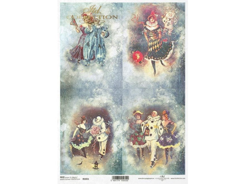 Papier do decoupage A4 - ITD Collection - ryżowy, R1651