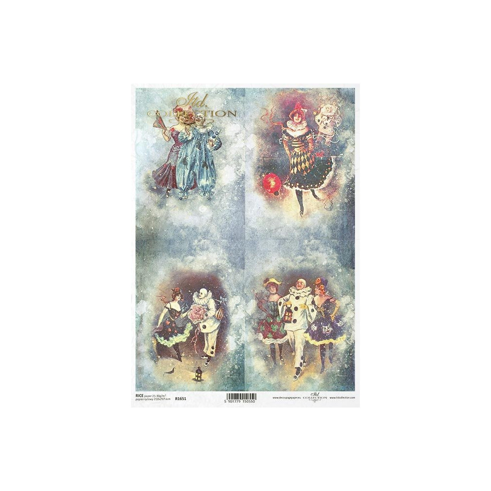 Decoupage paper A4 - ITD Collection - rice, R1651