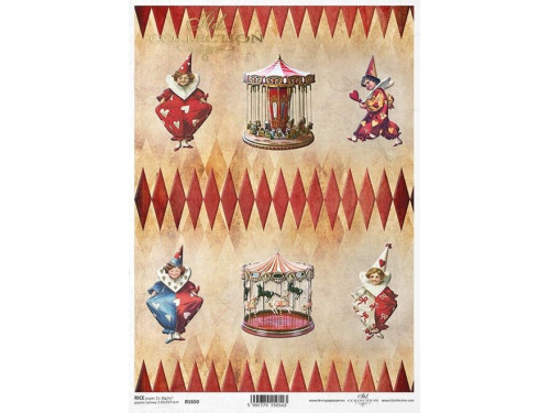 Papier do decoupage A4 - ITD Collection - ryżowy, R1650