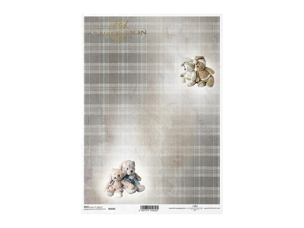 Decoupage paper A4 - ITD Collection - rice, R1645