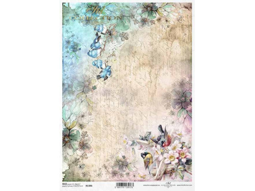 Papier do decoupage A4 - ITD Collection - ryżowy, R1386