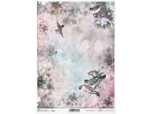 Papier do decoupage A4 - ITD Collection - ryżowy, R1387